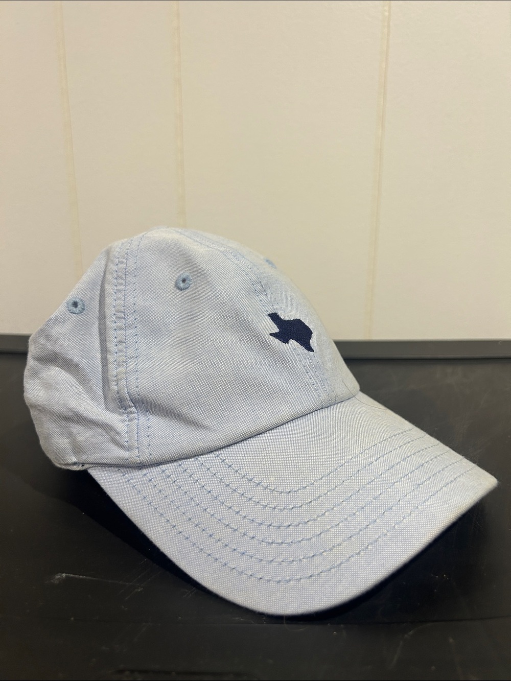 American Needle Light Blue Cap with Navy Texas Patch